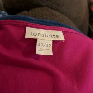Loralette brand Size 30/32 dress fuscia NWT